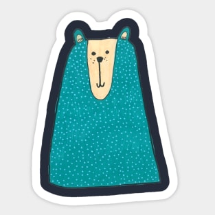 Blue Bear Sticker